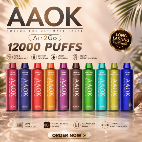 AAOK Air 2 Go 12000 Puffs Disposable
