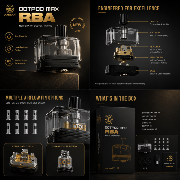 Cartridge RBA Tank dotPod Max