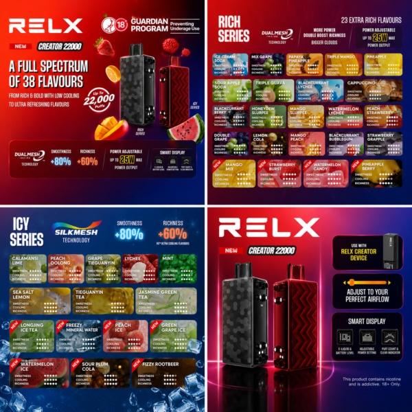 Cartridge RELX Creator 22000 Puffs