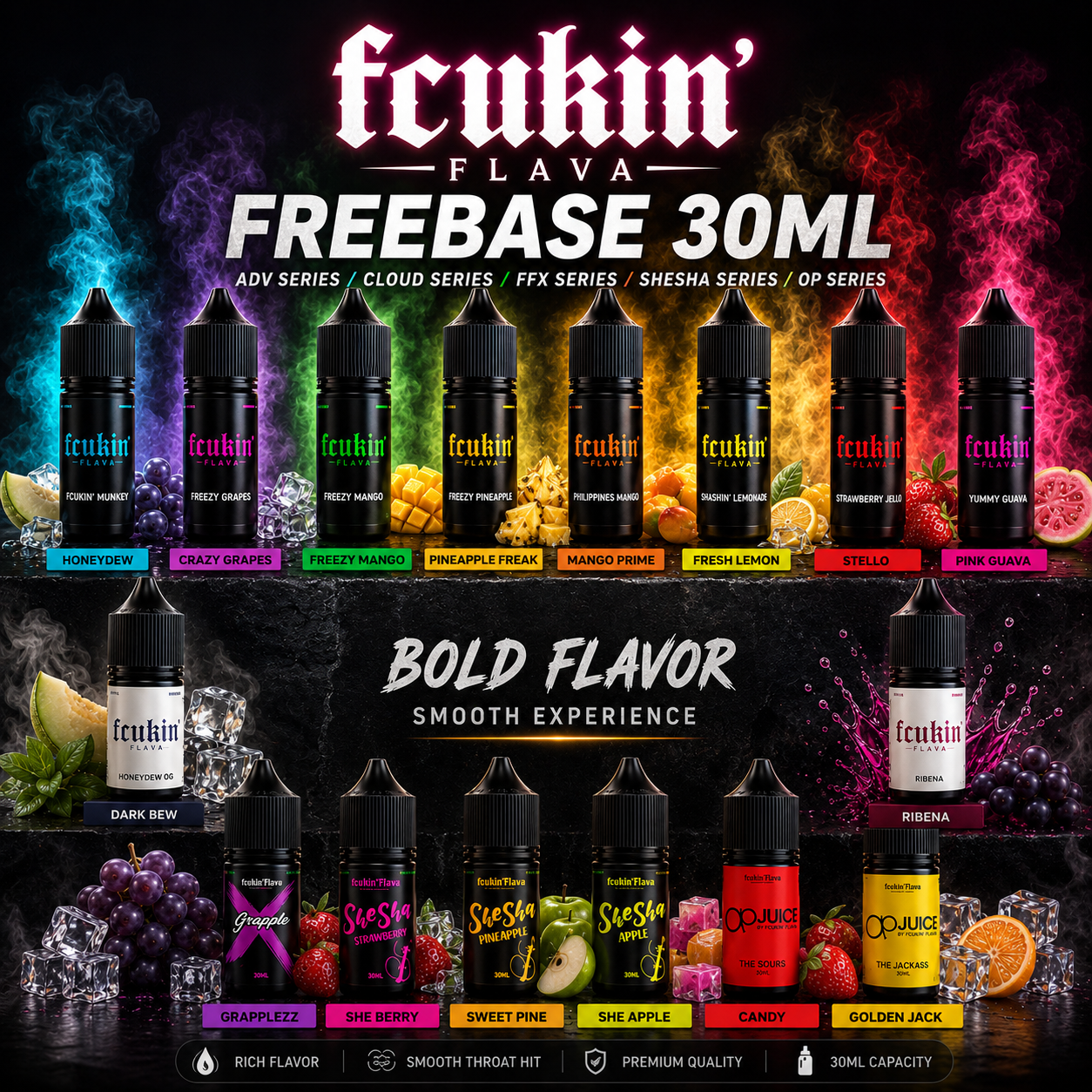 FCUKIN FLAVA 30ML Freebase FCUKIN FLAVA (30ml)