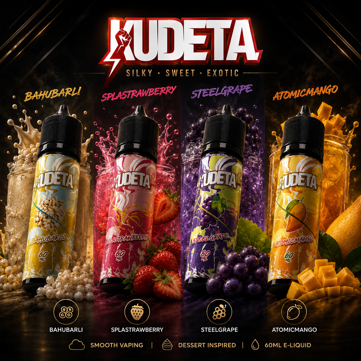 FRUITY FULL 1 Freebase KUDETA Fruity Series (60ml)