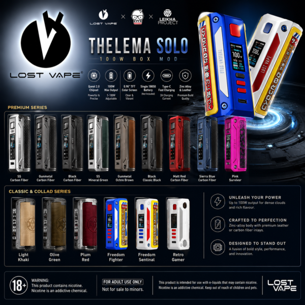 LOST VAPE Thelema Solo BOX MOD