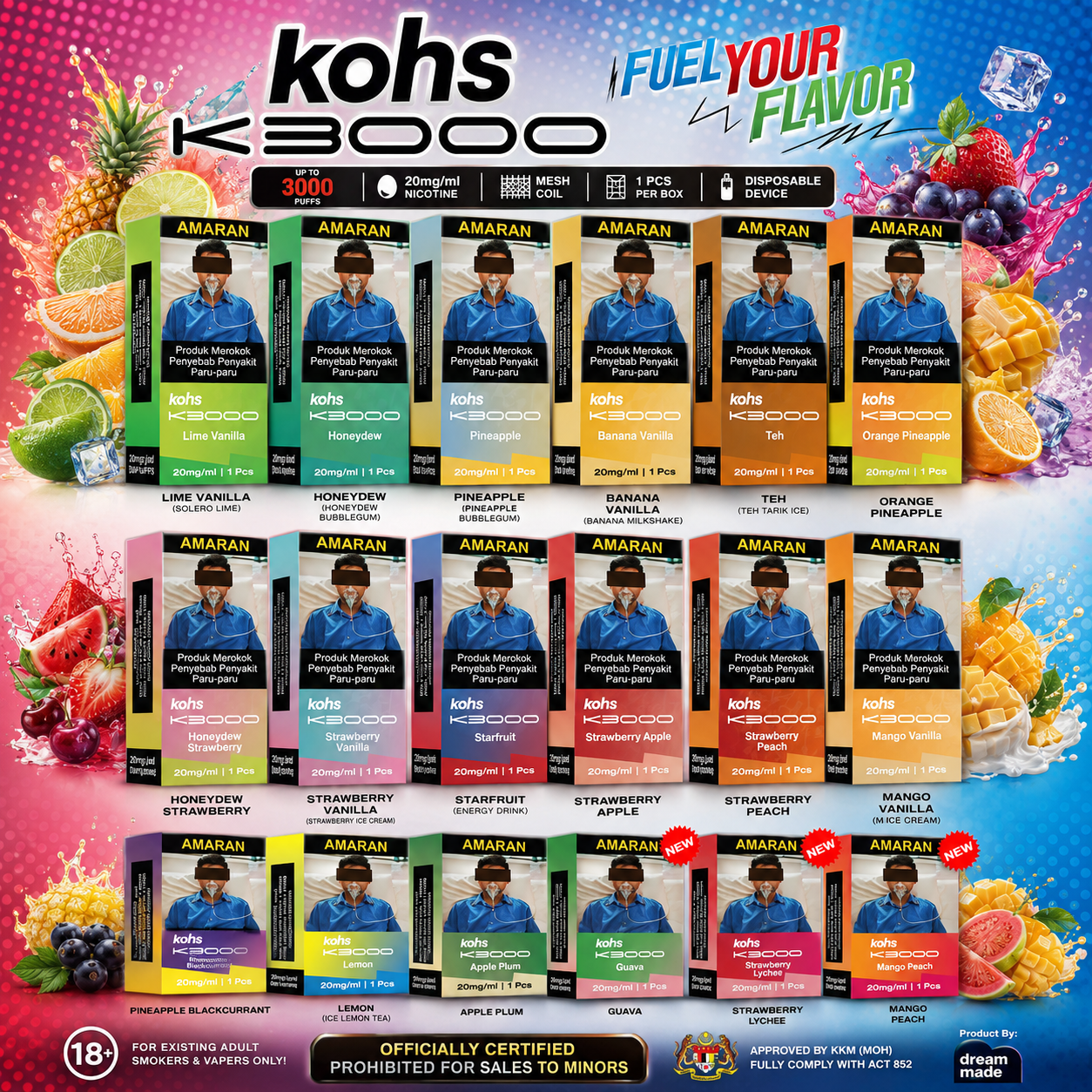K3000 FULL 1 Cartridge KOHS K3000