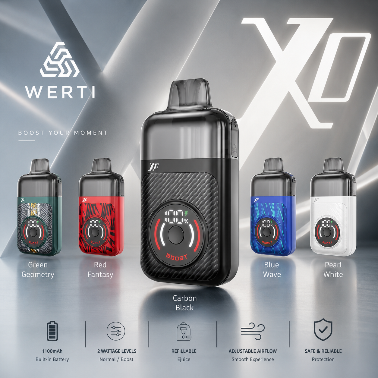 KIT FULL 1 Werti Xo Pod System