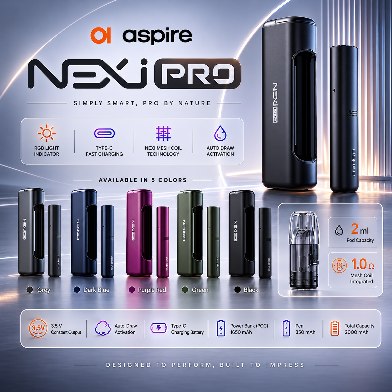 NEXI FULL 1 ASPIRE Nexi Pro Pod System