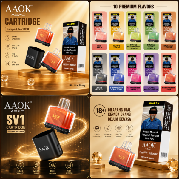 AAOK Swaped Pro 3000 Puffs Starter Kit