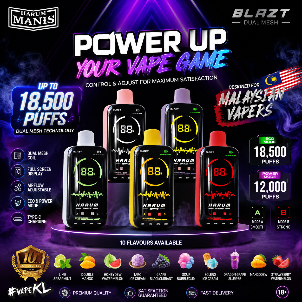 harum manis 18500 Harum Manis 18500 Puffs Disposable