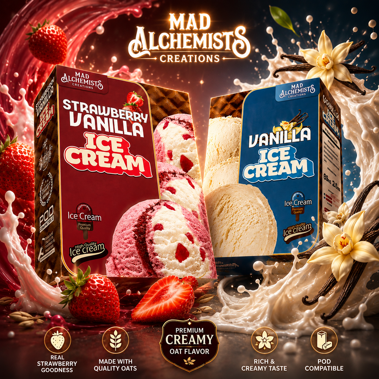mad alchemist ice cream full 1 Freebase MAD ALCHEMIST Ice Cream Series (60ml)