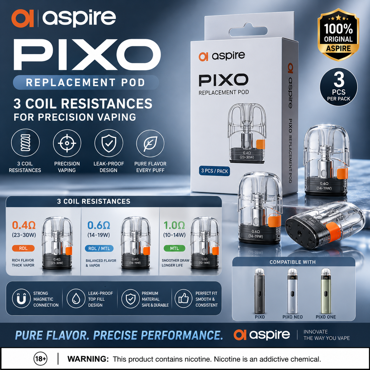 Cartridge Aspire Pixo