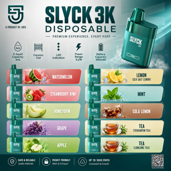 JUES Slyck 3000 Puffs Disposable